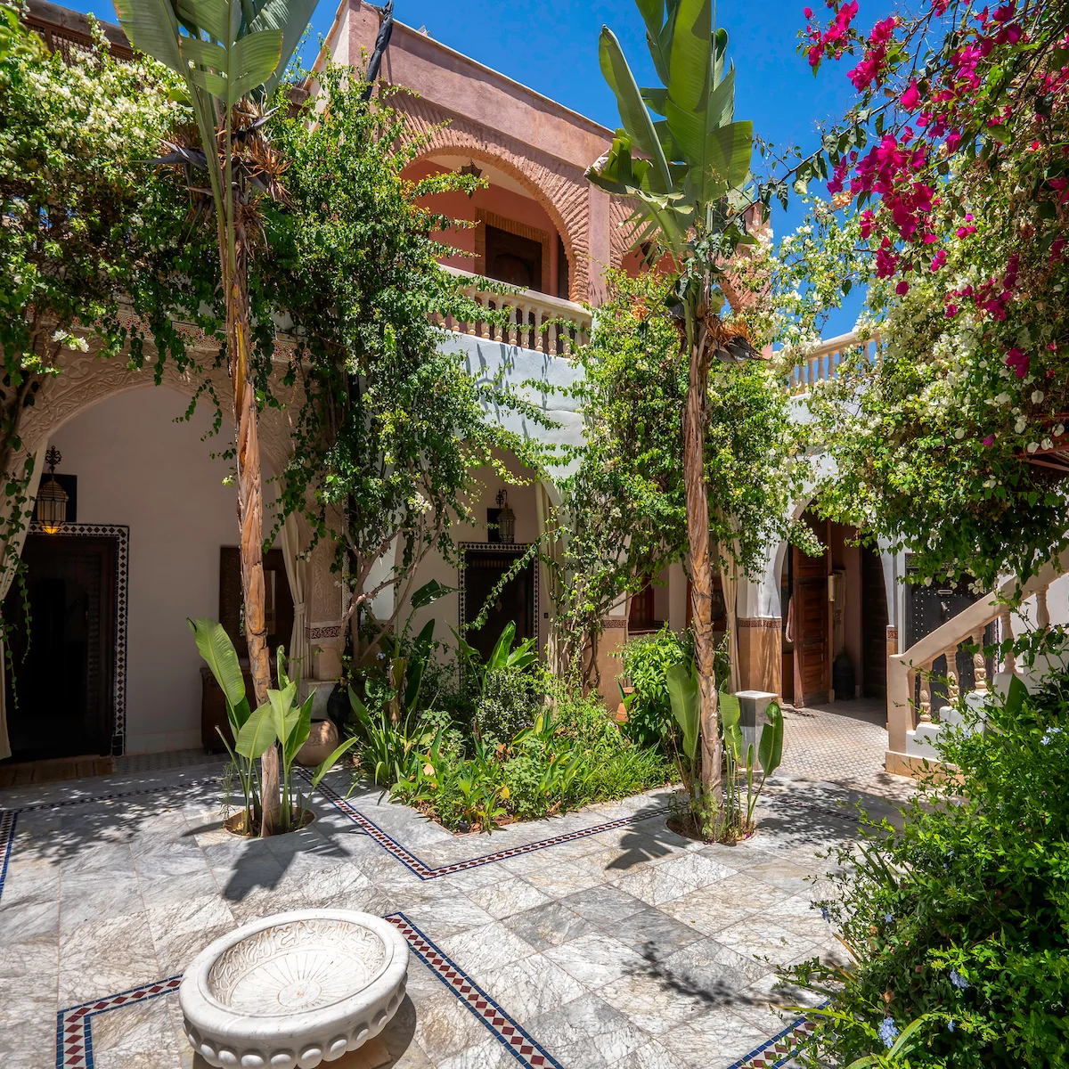 Riad courtyard