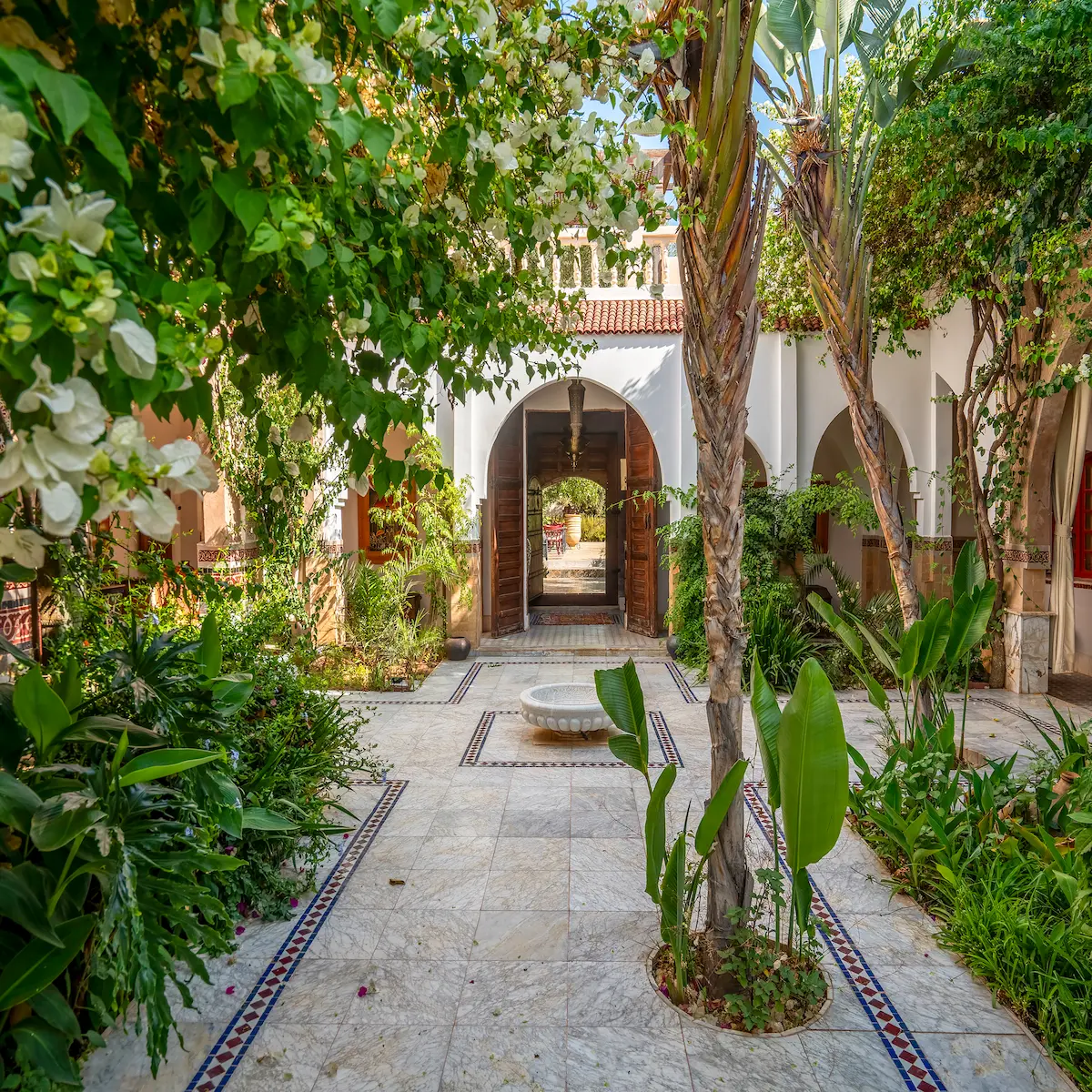 Riad courtyard